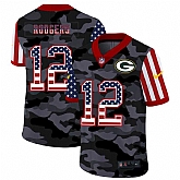 Nike Green Bay Packers 12 Rodgers 2020 USA Camo Salute to Service Limited Jersey zhua,baseball caps,new era cap wholesale,wholesale hats